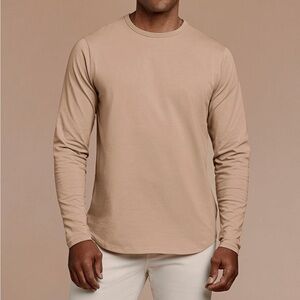nuuds Men's Tan Long Sleeve Tee